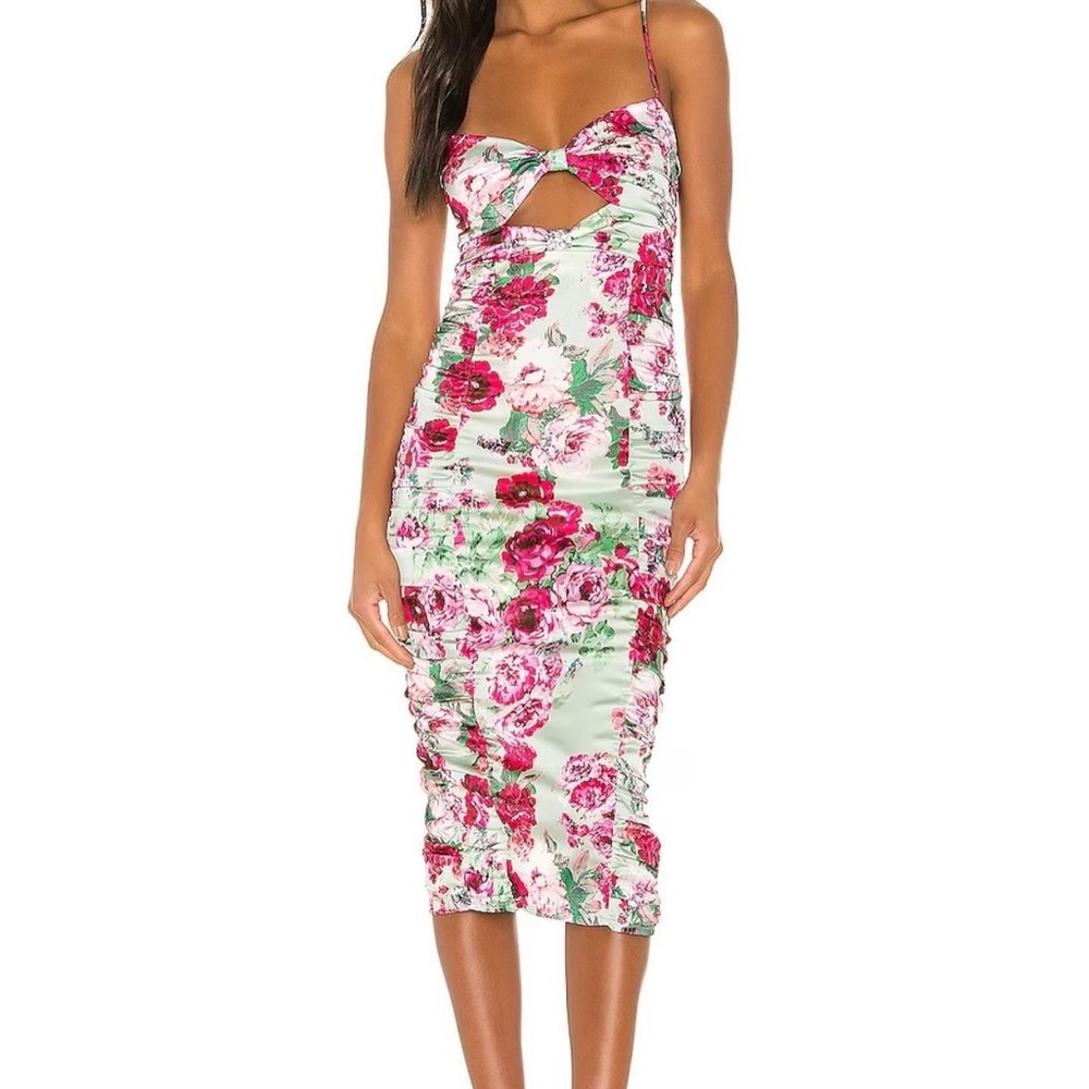 For love and lemons floral midi